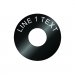 Plastic Legend Plate - Round Toggle Switch - 1/2"