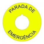 22mm Spanish Emergency Stop Legend Plate