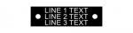 Plastic Nameplate 1/2"x 1 3/4" 1/8" Text Mtg Holes