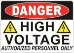 5" x 7" Danger High Voltage Decal