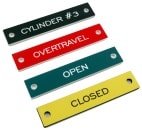 rectangular legend plate