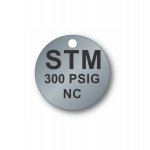 engraved stainless steel tag