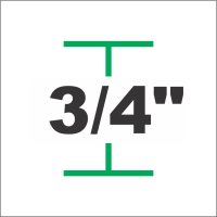 (image for) 3/4" Height