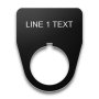 Plastic Legend Plate - 22mm Traditional - 1 Line