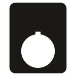 Plastic Legend Plate 22mm Rectangular Blank