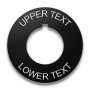 Plastic Legend Plate - 30mm Round - Any Text or Color