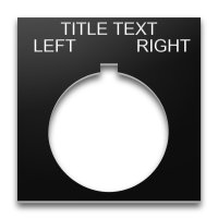 Plastic Legend Plate - 30mm 800T - Selector Switch