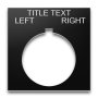 Plastic Legend Plate - 30mm 800T - Selector Switch