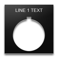 Plastic Legend Plate - 30mm 800T - 1 Line