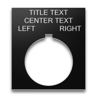 Plastic Legend Plate - 30mm 800T Jumbo - Selector Switch