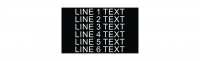 Plastic Nameplate - 3" x 5" - 3/8" Text