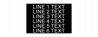 Plastic Nameplate - 4" x 6" - 1/2" Text