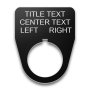 Plastic Legend Plate - 22mm Traditional - Selector Switch