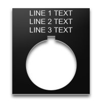 Plastic Legend Plate - 30mm 800T Jumbo - 3 Lines