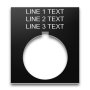 Plastic Legend Plate - 30mm 800T Jumbo - 3 Lines