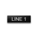 Plastic Nameplate - 3/4" x 2 1/2" - 3/8" Text