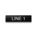 Plastic Nameplate - 3/4" x 3" - 3/8" Text