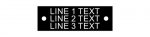Plastic Nameplate 1" x 3" 1/4" Text Mtg Holes