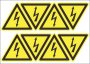 Shock Hazard Labels - Set of 8