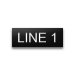 Plastic Nameplate - 1 1/2" x 4" - 3/4" Text