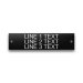Plastic Nameplate - 1 1/2" x 6" - 3/8" Text - Mtg Holes