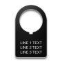Plastic Legend Plate - 22mm AB 800F-180 12X Font S - 3 Lines