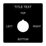 Plastic Legend Plate Joystick 22mm