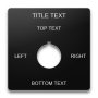 Plastic Legend Plate - Joystick - 22mm