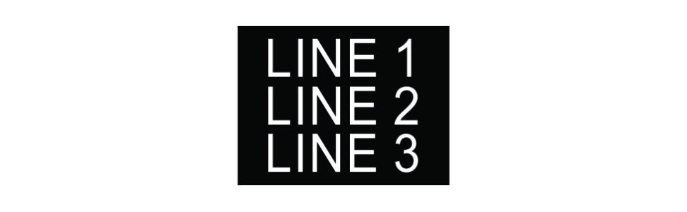 (image for) Plastic Nameplate - 3/4" x 1" - 3/16" Text