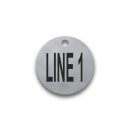 Engraved Stainless Steel Valve Tag - 1 1/2" Round - 3/4" Text