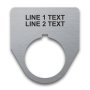 Stainless Steel Legend Plate - 30mm Traditional - 2 Lines