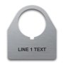 Stainless Steel Legend Plate - 30mm Traditional 180 - 1 Line