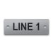 Stainless Steel Nameplate - 1" x 3" - 1/2" Text - Mtg Holes