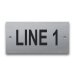 Stainless Steel Nameplate - 2" x 4" - 1" Text - Mtg Holes