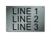 Stainless Steel Nameplate - 4" x 6" - 1" Text