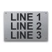 Stainless Steel Nameplate - 4" x 6" - 1" Text