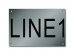 Stainless Steel Nameplate - 4" x 6" - 2" Text