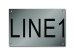 Stainless Steel Nameplate - 4" x 6" - 2" Text