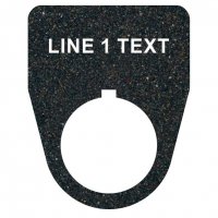 Textured Plastic Legend Plate - 22mm Traditional - 1 Line