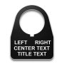 Heavy-Duty Plastic Legend Plate - 22mm Traditional 180 - Selector Switch