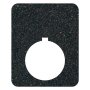 Heavy-Duty Plastic Legend Plate - 22mm Rectangular - Blank