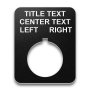 Heavy-Duty Plastic Legend Plate - 22mm Rectangular - Selector Switch