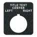 (image for) Textured Plastic Legend Plate - 30mm Rectangular - Selector Switch