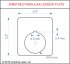 (image for) Textured Plastic Legend Plate - 30mm Rectangular - Blank