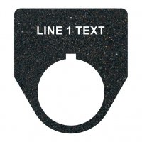 Textured Plastic Legend Plate - 30mm Traditional - 1 Line