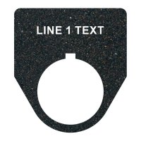 Textured Plastic Legend Plate - 30mm Traditional - 1 Line