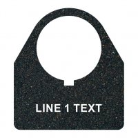 Textured Plastic Legend Plate - 30mm Traditional 180 - 1 Line