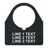 Textured Plastic Legend Plate - 30mm Traditional 180 - 3 Lines