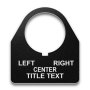 Heavy-Duty Plastic Legend Plate - 30mm Traditional 180 - Selector Switch