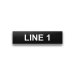 Heavy-Duty Plastic Nameplate - 1/2" x 2" - 1/4" Text